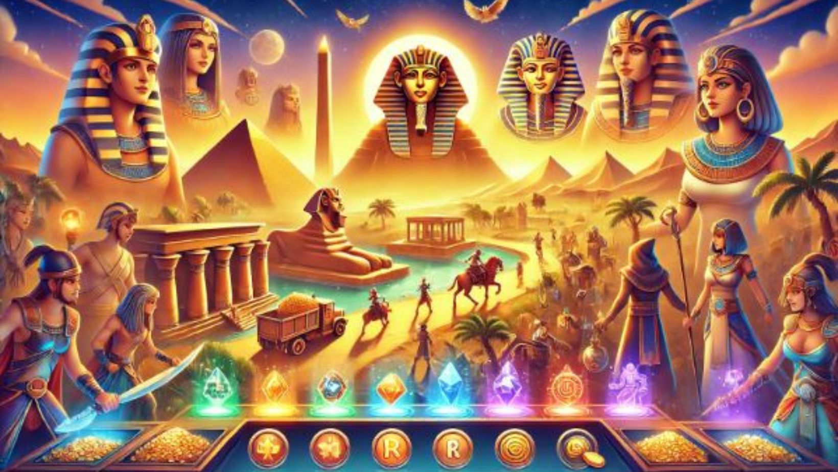Egypt themed online games explore ancient adventures