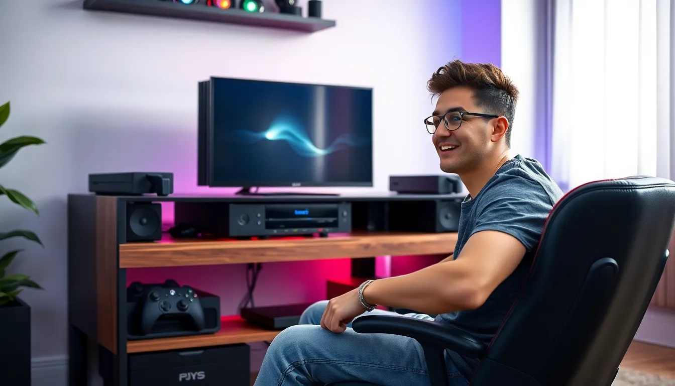 Gaming console stand
