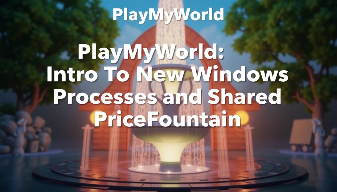 playmyworld introduction new windows processes shared pricefountain
