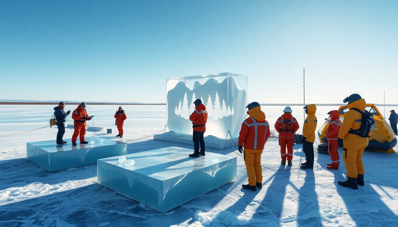 plxmwrld floating ice sculpting tournaments in jurassic tundras