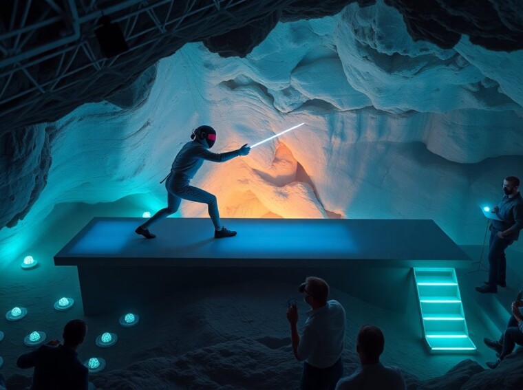 plmwrld spectral fencing matches beneath bioluminescent caves