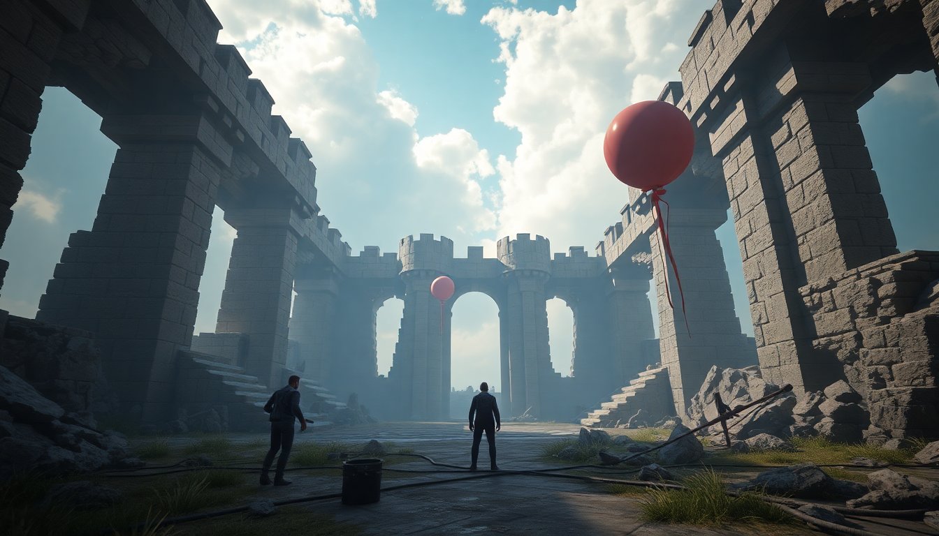 pmrld invisible balloon wars in titanium castle ruins